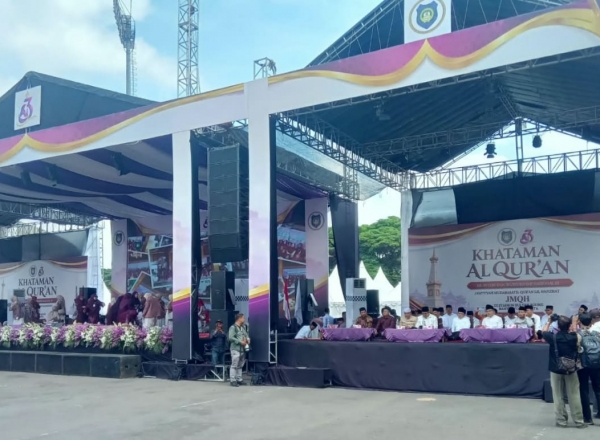 ribuan hafizhat dari indonesia dan malaysia padati ssa, silarurahmi nasoinal iii jmqh