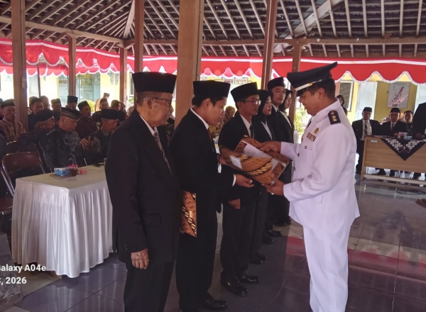 Bejo WTP Lurah Canden Bantul Lantik 3 Pamong Tatalaksana, Dukuh dan Kamituwo
