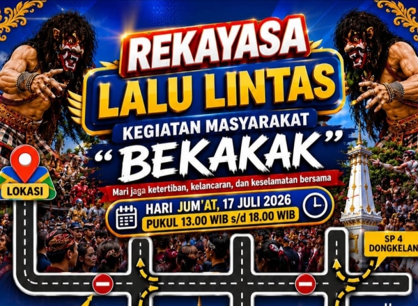 tradisi bekakak 2026 digelar jumat sore, polres bantul terapkan rekayasa lalu lintas di ringroad selatan
