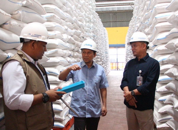 sidak pangan, gus hilmy: gudang penuh, distributosi perlu kolaborasi