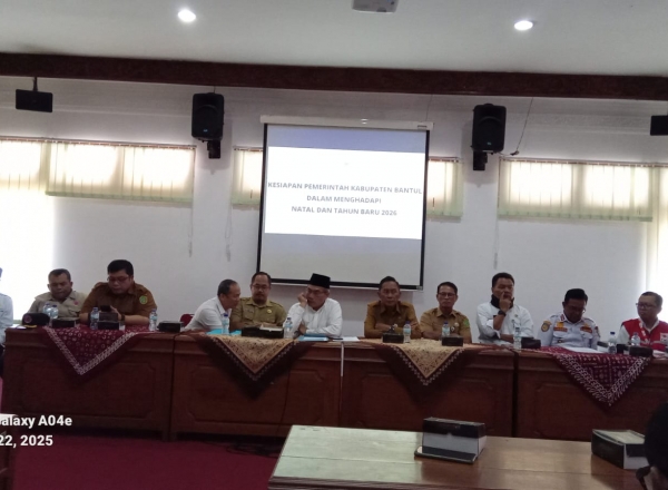 pemda bantul upayakan keamanam kenyaman dan mitagasi bencana pada nataru 