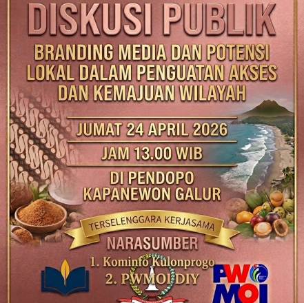  optimalkan potensi lokal lewat branding media, lkap bersama pwmoi diy dan tuwanggana gelar sarasehan pembangunan di kapanewon galur